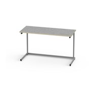 Bord Lex BX akustik linoleum 120x50 cm silverstativ