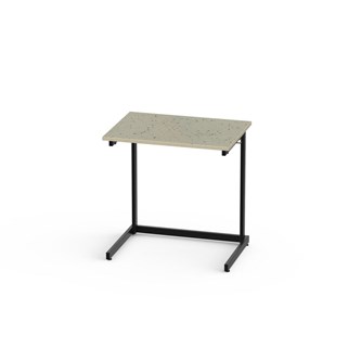 Bord Lex BX akustik linoleum 70x50 cm svart stativ