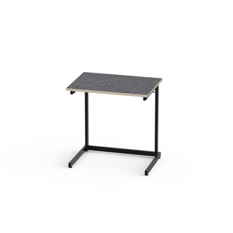 Bord Lex BX akustik linoleum 70x50 cm svart stativ