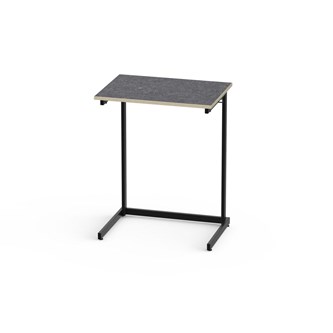 Bord Lex BX akustik linoleum 70x50 cm svart stativ