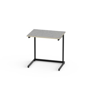 Bord Lex BX akustik linoleum 70x50 cm svart stativ