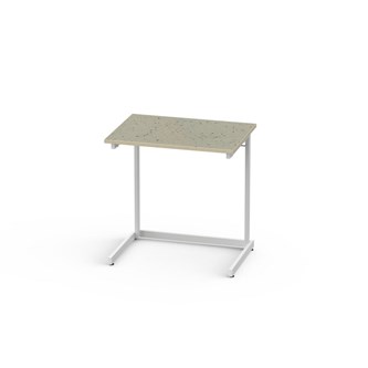 Bord Lex BX akustik linoleum 70x50 cm vitt stativ