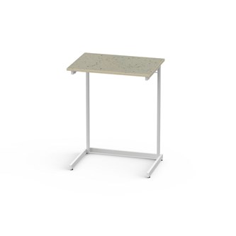 Bord Lex BX akustik linoleum 70x50 cm vitt stativ