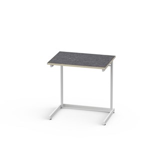 Bord Lex BX akustik linoleum 70x50 cm vitt stativ