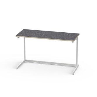 Bord Lex BX akustik linoleum 120x50 cm vitt stativ