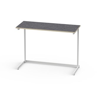 Bord Lex BX akustik linoleum 120x50 cm vitt stativ