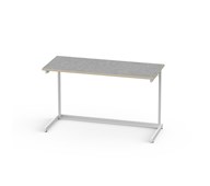 Bord Lex BX akustik linoleum 120x50 cm vitt stativ