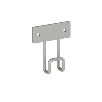 Väskkrok till bord Multiflex/Helle/12:38, silver