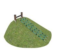 Climboo längt klätternät för slänt, trä WD0454