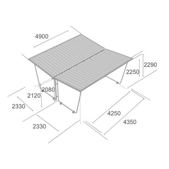 Cykelskjul dubbelt large