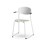 Stol Collab FSC 4-ben armstöd sh 45 cm silverstativ
