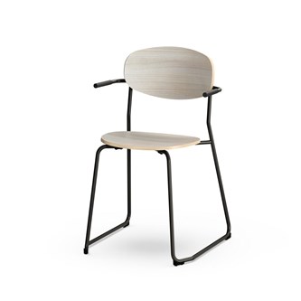 Stol Collab FSC BX 4-ben armstöd sh 45 cm svart stativ