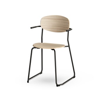 Stol Collab FSC BX 4-ben armstöd sh 45 cm svart stativ