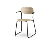 Stol Collab FSC BX 4-ben armstöd sh 45 cm svart stativ