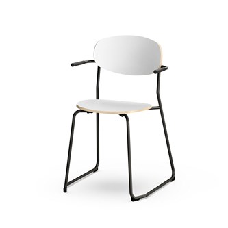 Stol Collab FSC BX 4-ben armstöd sh 45 cm svart stativ