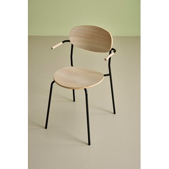 Stol Collab FSC BX 4-ben armstöd sh 45 cm svart stativ
