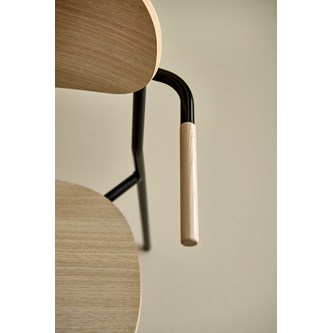 Stol Collab FSC BX 4-ben armstöd sh 45 cm svart stativ