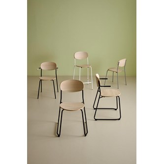 Stol Collab FSC BX medstativ sh 45 cm svart stativ