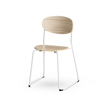 Stol Collab FSC BX medstativ sh 45 cm vitt stativ