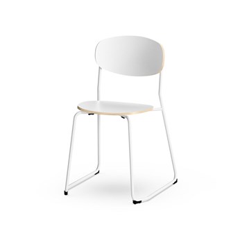 Stol Collab FSC BX medstativ sh 45 cm vitt stativ