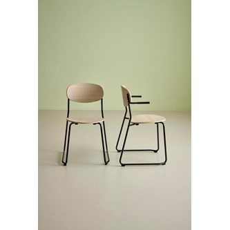 Stol Collab FSC BX medstativ armstöd sh 45 cm svart stativ