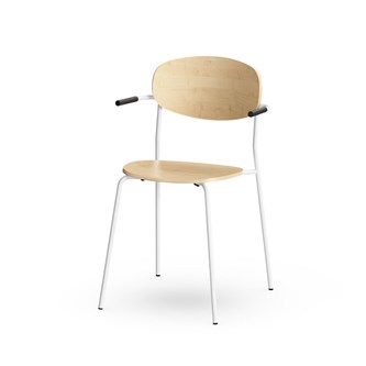 Stol Collab FSC BX medstativ armstöd sh 45 cm vitt stativ
