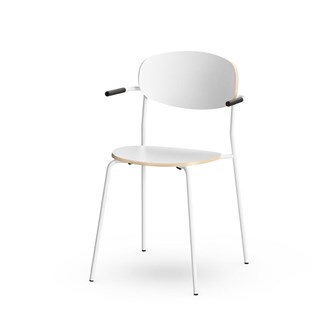 Stol Collab FSC BX medstativ armstöd sh 45 cm vitt stativ