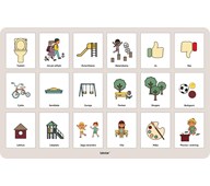 Utomhustavla Bildstöd aktiviteter