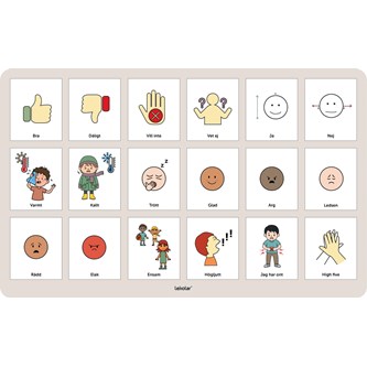 Utomhustavla Bildstöd känslor