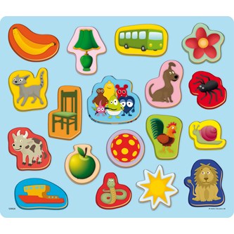 Babblarna Träpussel ord