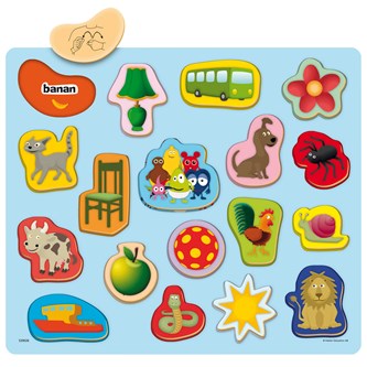 Babblarna Träpussel ord