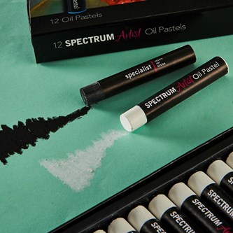 Oljepastellkritor svarta, 12-pack