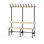Novis Basic enkel omklädningsbänk 150 cm svart stativ