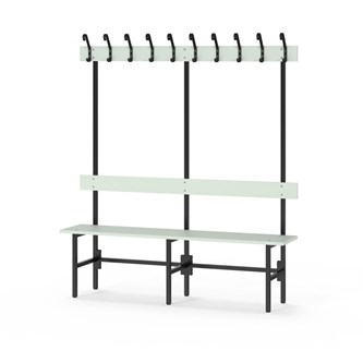 Novis Elite enkel omklädningsbänk 150 cm svart stativ