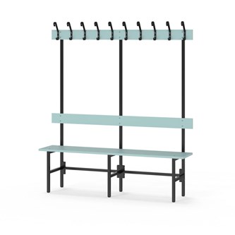 Novis Elite enkel omklädningsbänk 150 cm svart stativ