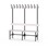 Novis Elite enkel omklädningsbänk 150 cm svart stativ