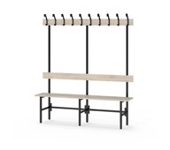 Novis Elite enkel omklädningsbänk 150 cm svart stativ