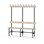 Novis Elite enkel omklädningsbänk 150 cm svart stativ