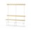 Novis Basic enkel omklädningsbänk 150 cm vitt stativ