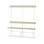 Novis Elite enkel omklädningsbänk 150 cm vitt stativ