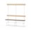 Novis Compact enkel omklädningsbänk 150 cm vitt stativ