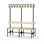 Novis Basic dubbel omklädningsbänk 150 cm svart stativ