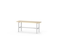 Novis Basic sittbänk 100 cm ljusgrå stativ