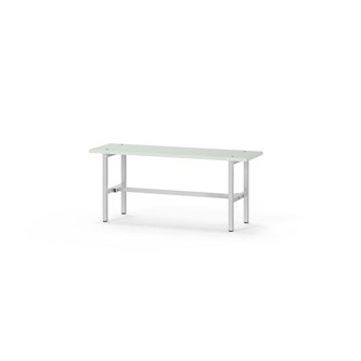 Novis Elite sittbänk 100 cm ljusgrå stativ