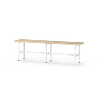 Novis Basic sittbänk 150 cm vitt stativ