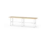Novis Basic sittbänk 150 cm vitt stativ
