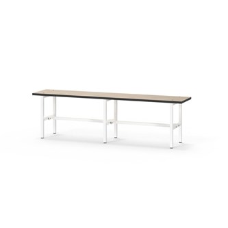 Novis Compact sittbänk 150 cm vitt stativ