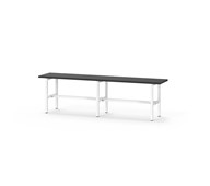 Novis Compact sittbänk 150 cm vitt stativ