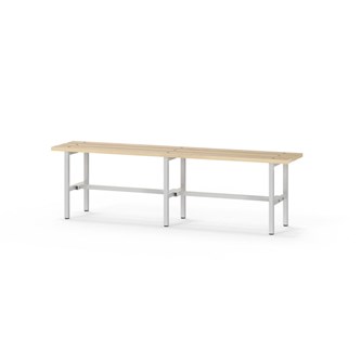 Novis Basic sittbänk 150 cm ljusgrå stativ