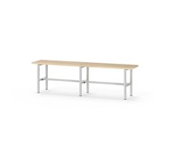 Novis Basic sittbänk 150 cm ljusgrå stativ